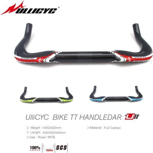 Ullicyc Colorful Series 3K Matte/gloss Full Carbon Fibre Road Bike TT Rest Handlebar TT Horns Rest Handlebar 31.8*400/420/440mm