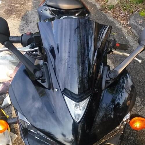 Windscreen For 2014 2015 2016 2017 2018 Yamaha YZF-R25 YZF R25 YZF-R3 R3 Wind Screen Deflectors Windshield Smoke Iridium