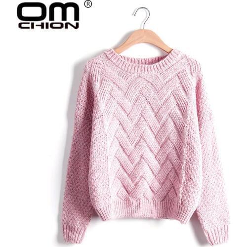 OMCHION Invierno Mujer 2019 Autumn Korean Style Knitted Mohair Sweater Women Casual Loose Solid Pullover Christmas Jumper LMY146