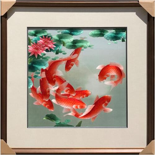 Mural Silk Embroidery Every year I have more than Living Room Tea Restaurant Interior Decoration Painting Gift Painting SP0104