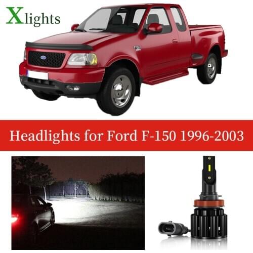 Xlights LED Headlights Bulb Low High Beam Lamp Headlamp Car Light For Ford F-150 F150 1996 1997 1998 1999 2000 2001 2002 2003