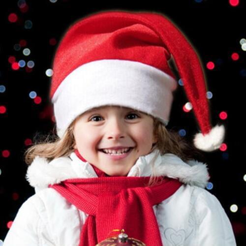 20PCS/Lot Adult Kids Christmas Hat Navidad Cap Christmas Party Santa Hats Red And White Cap Christmas Hat For Santa Claus