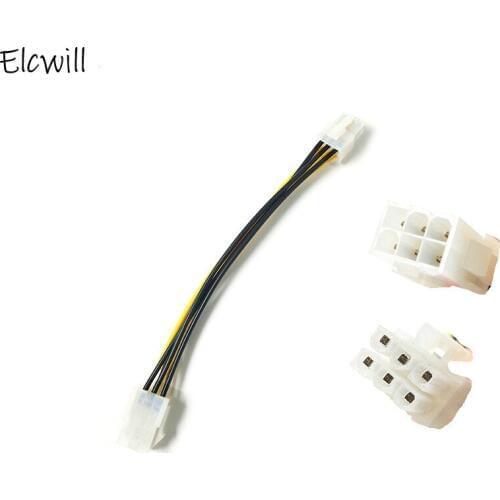 6 Pin Male To 6 Pin Female PCI Express Power Converter Cable Video Graphics Card 6 Pin To 6 Pin PCI-E Power Supply PSU GPU Cable