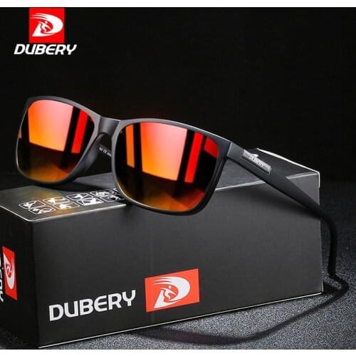 DUBERY Brand Design Polarized Fashion Travel Sports Sunglasses Large Frame Outdoor Sun Glasses Mens Goggles