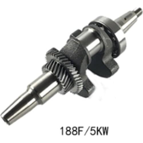 Fast Shipping conical degree Crankshaft gasoline engine 188F GX390 use Gasoline Generator suit for Chinese brand