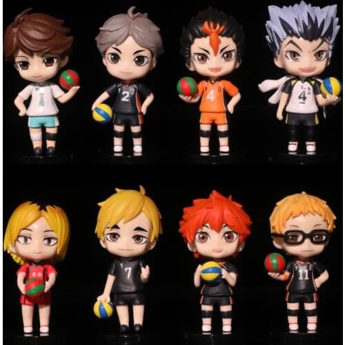 Haikyuu!! PVC Action Figure Shoyo tobio Kenma Tooru Anime Haikyuu Nekoma Cute Collectible Model Toy Doll Figurine Children Gifts
