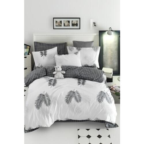 Bedding Set %100 Cotton With Pillowcase Duvet Cover Sets Linen Sheet B&W Double Queen Size Quilt Covers Bedclothes Modern Cute