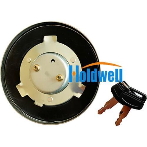 Holdwell Fuel Tank Cap with Keys 4361638 for Hitachi EX300-3 EX400-5 EX550 EX700 EX80U