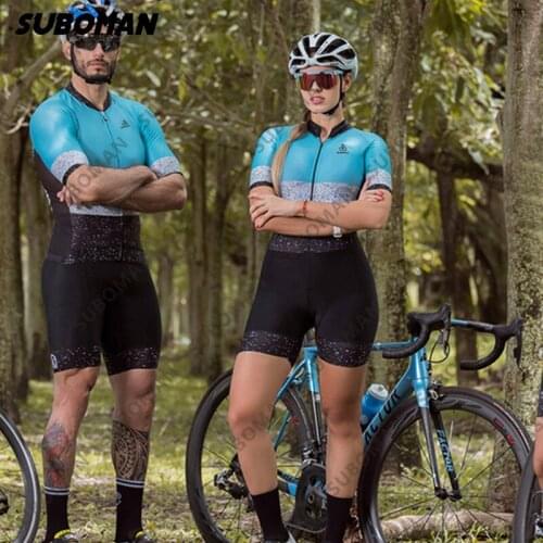 Summer Bicycle Riding Clothing Women man bike Jersey Suit Mountain Bike suboman Short Sleeve Skinsuit Pro Team Racing Uniform