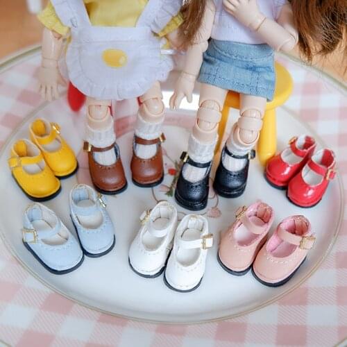 New OB11 Shoes Leather shoes casual shoes 1/12BJD Doll Shoes For omlly, CSC, OB11 Doll accessories