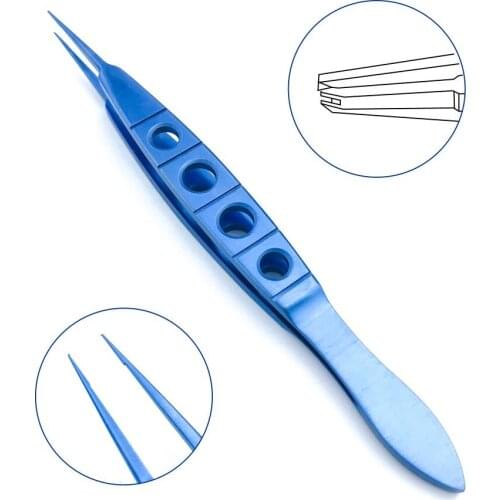 Titanium Straight Tying Forcep 108mm ophthalmic eye surgical instrument