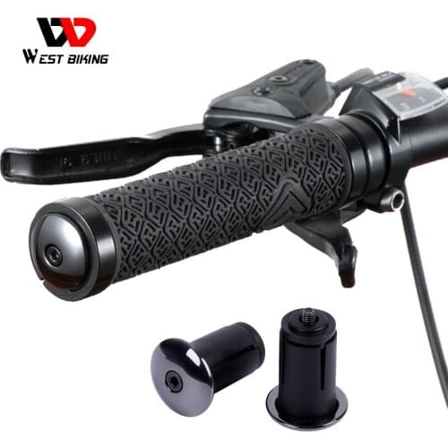 WEST BIKING Bicycle Grip Handlebar End Cap Lightweight Cycling MTB Road Bike Bar End Plugs For Bike Handlebar End Plugs 1 Pair