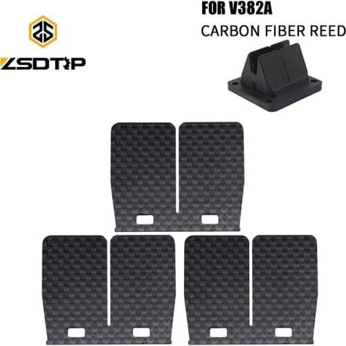 ZSDRTP 10/20pcs Carbon Fiber Reed Valve Petals V-Force 3 Reed Blades Valve SystemV382A For YAMAHA YZ85 1993-20001