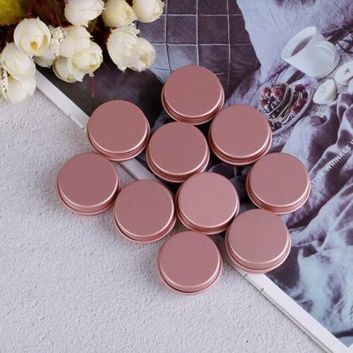 10ps High Quality Pink Empty Aluminum Can Cosmetic Container Eye Cream Hair Conditioner Can Cosmetic Metal With Cover