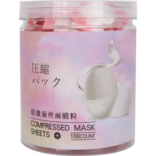 100pcs Compressed Facial Mask Disposable Moisturizing Facial Mask Sheet Paper Masque Skin Care