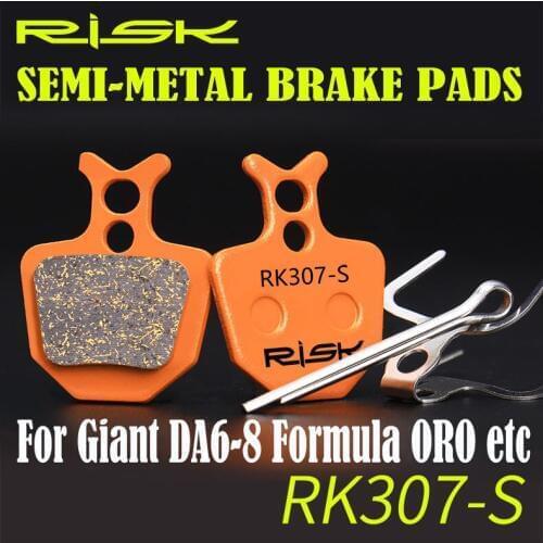2 PAIRS SEMI METALLIC BICYCLE DISC BRAKE PADS suit For Giant DA6 DA7 DA8 Formula ORO K18 K24 Brake Set FREE SHIPPING