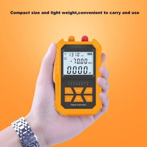 3 in 1 Mini Visual Fault Locator Network Fiber Optic Cable Tester 5km Red Light Laser Pen LED Lighting Optical Power Meter
