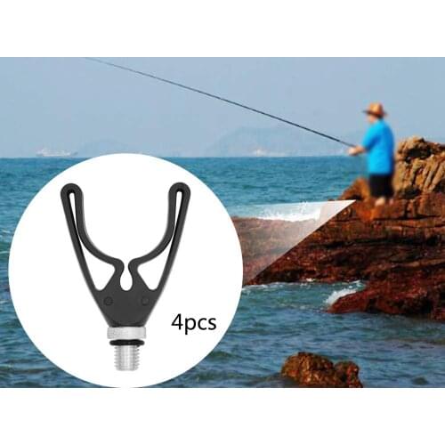 4Pcs Carp Fishing Rod Rest Head Gripper Grips Holder Fishing Pole Bracket Support Stand Fishing Tackle Accessories Outdoor Tools