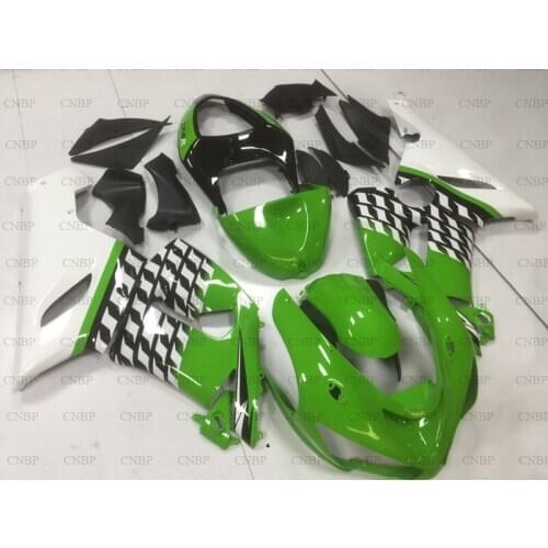 636 ZX-6r 2005 - 2006 Fairings Ninja ZX-6r 06 Bodywork 636 ZX-6r 05 Green White Plastic Fairings