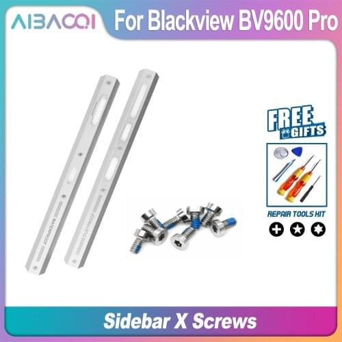 AiBaoQi New Middle Side Metal Frame Housings Cover Middle Repair Accessories Parts Bumper+Screws For Blackview BV9600 Pro Phone