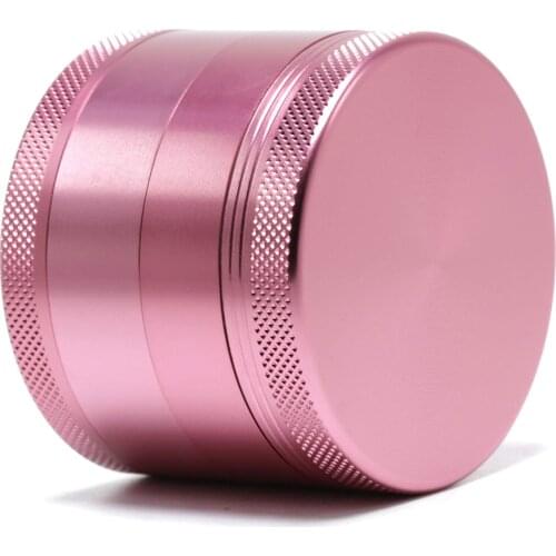 40mm 50mm 63mm Girly Rainbow Gold Aluminum Pink Weed Grinder Tobacco Herb Crusher For Woman Smoking Weed Accessories