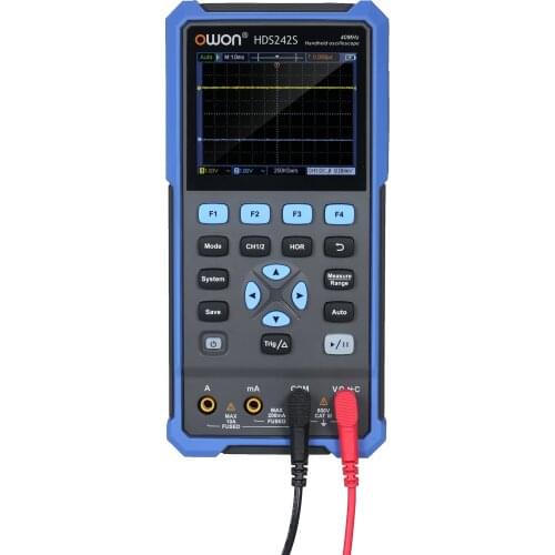 OWON 2-Channel Digital Oscilloscopes Handheld Oscilloscope Multimeter Waveform Generator 40MHz 3-in-1 Multifunctional Tester
