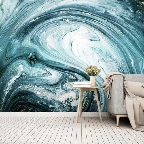 Custom Mural Modern Abstract Graffiti Marble Pattern Art Wall Painting Waterproof Canvas Living Room Sofa TV Backdrop Wallpaper