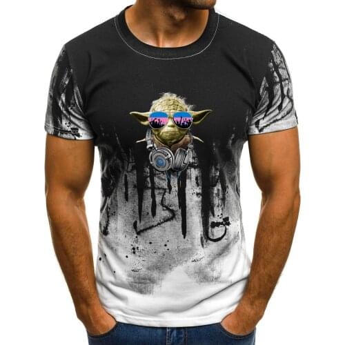 Alien Cartoon Anime Avatar 3D Graphic T-shirt 2021 Summer Mens Best Harajuku Trend Mens Clothing Casual Top Short Sleeve