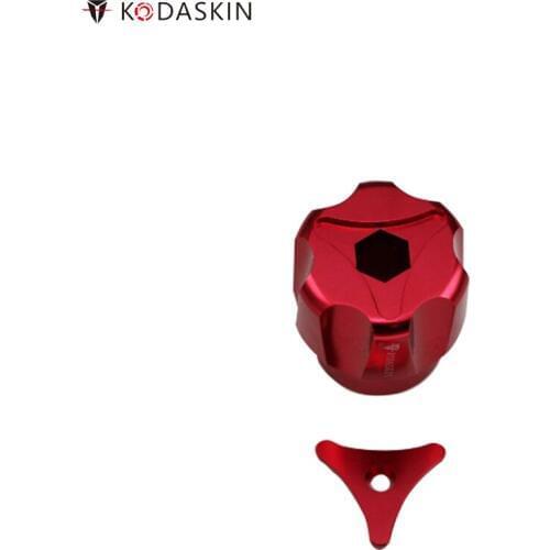 KODASKIN Rear Fluid Reservoir Caps Rear Shock Absorber Adapters for Ducati Diavel