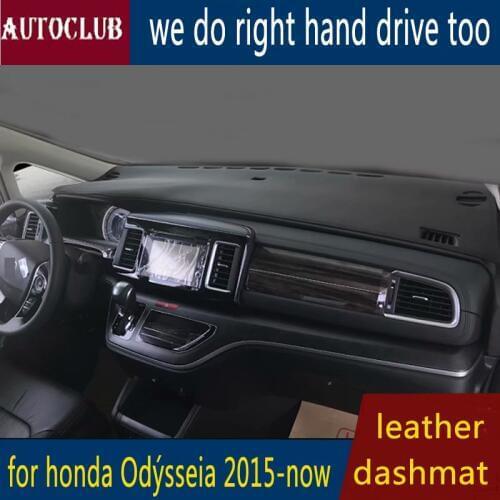 For Honda Odyssey 2014-2019 Leather Dashmat Dashboard Cover Pad Dash Mat SunShade Carpet Cover 2015 2016 2017 2018