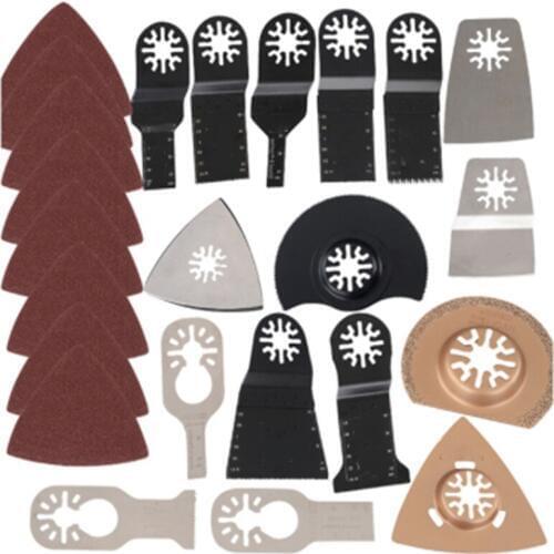 Hot 41Pcs Oscillating Multitool Saw Blade Kit Set for Fein Bosch Makita Multi Tool B1 Renovator Power Tools Accessories