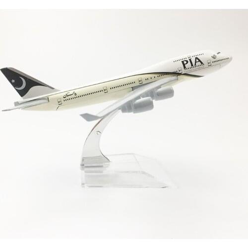 16cm Metal Alloy Plane Model Air Pakistan B747 Airways Aircraft Boeing 747 Airlines Airplane Model Stand Gift