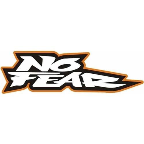 For No Fear Car Stickers Vinyl JDM Waterproof RV VAN Fine Decal 3D Car Accessories Graphics Cartoon 13cm X 4cm