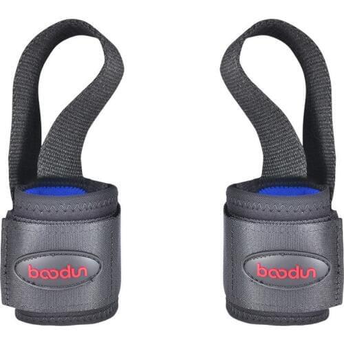 Boodun Nylon 2 Pieces Weight Lifting Grip Belt Gym Non-Slip Grip Belt Tension Thickened Wrist Weightlifting Dumbbell Belt
