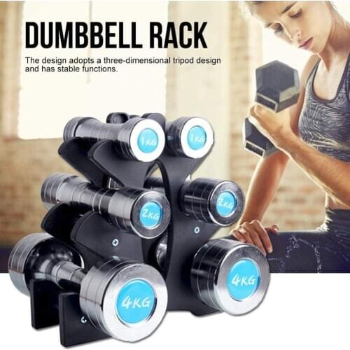 2020 New 3-Tier Weight Lifting Rack Stands Dumbbell Weightlifting Holder Dumbbell Floor Bracket Home Exercise Accessories