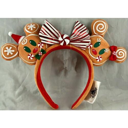 Disney 2020 Christmas Holiday Gingerbread Ears Headband new