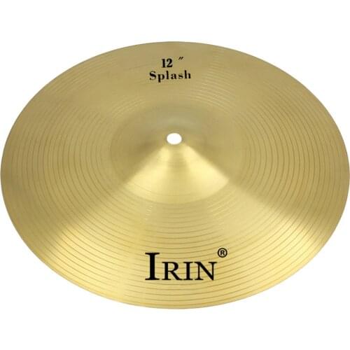 IRIN Professional 12 Inch Crash Ride Hi Hat Cymbals Made of Brass Alloy for