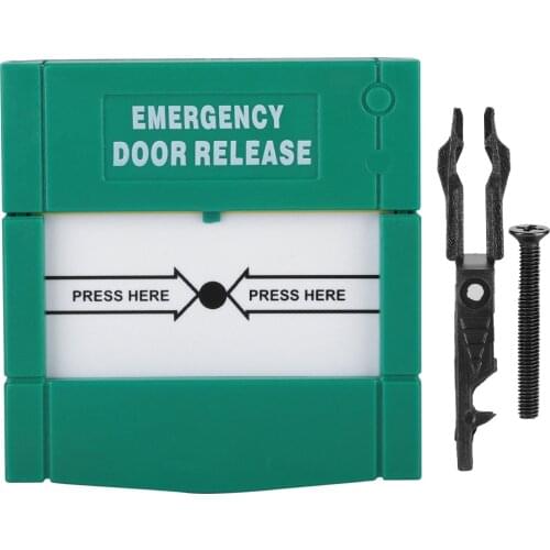Break Glass Fire Alarm Emergency Door Release Button Switch Control Access Switch Made of flame-retardant PC material