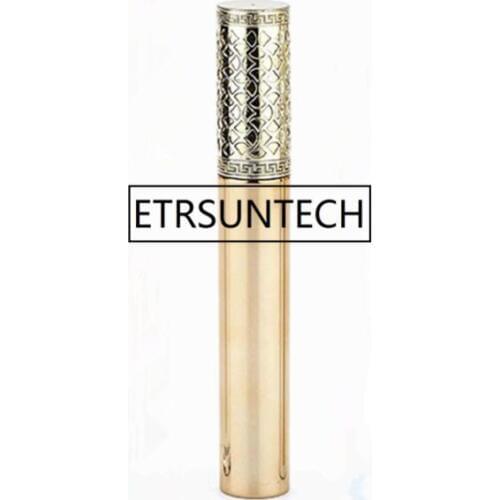 Empty Gradient Lip Gloss Tube, Plastic High Quality gold Round Liquid Lipstick Bottle,Lip Gloss Package F1625