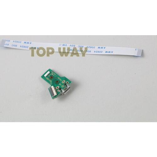 JDS-055 USB Charging Port Socket Board 12 pin flex ribbon cable with PCB Board micro USB For PS4 Controller