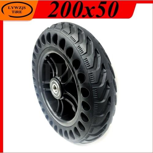 200x50 Honeycomb solid wheel 8 inch 200*50 solid tire with plastic hub for Electric Scooter parts