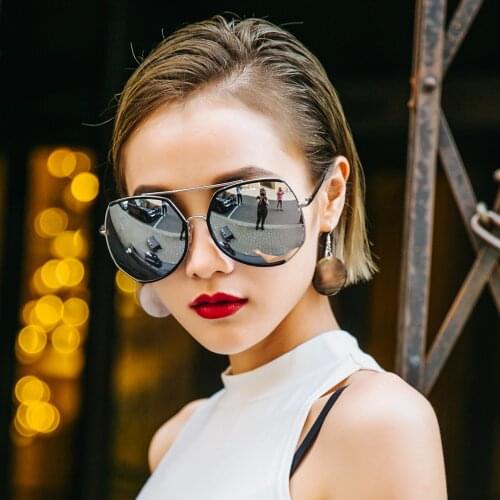 Женские солнцезащитные зеркальные очки VazRobe China At AliExpress