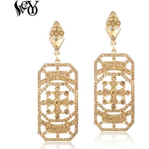 VEYO Full of Rhinestone Earrings for Woman Drop Earrings Chinese style Zinc Alloy Lead free nickel free