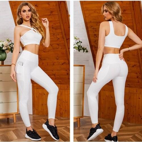 2 Piece Yoga Set Workout Clothes for Women Sports Bra and Leggings Wear for Women Gym Clothing Athletic