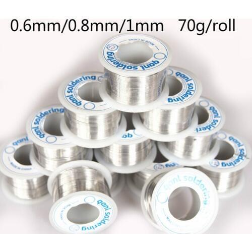 1 roll 63A high purity active solder solder wire 0.8mm 1mm 0.6mm thick 70 grams per roll wire
