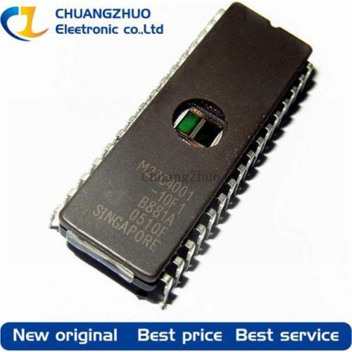 10PCS M27C4001-10F1 27C4001 IC EPROM UV 4MBIT 100NS 32CDIP