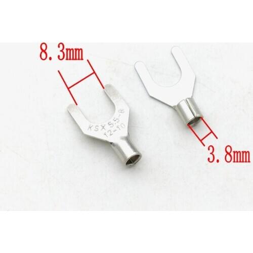 100pcs brass Spade Crimp Connector Terminals for Electrical Wiring