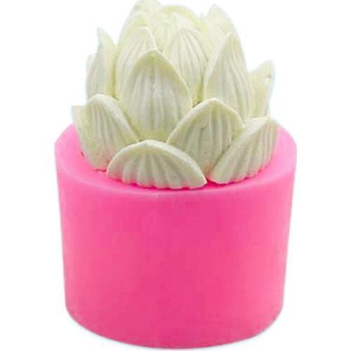 3D Stereo Lotus Gel Mold Fondant Cake Mold Handmade Soap Mold Candle Silicone Gadgets DIY Bakeware Cake Decorating Tools Supply