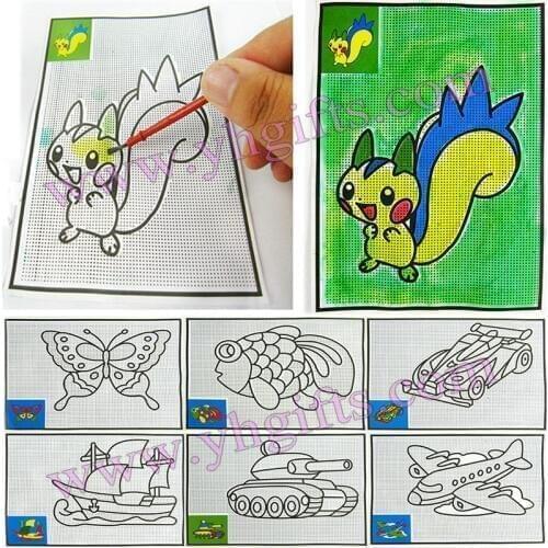 50PCS/LOT.New Magic water art,Coloring art paper,Color painting,Touch water to draw,Mixed design.12x17.5cm.FreeshippingWholesale