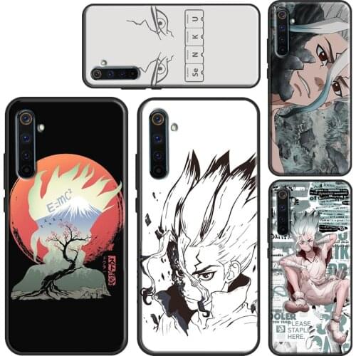 Dr Stone Senku Case For OnePlus 9 8 Pro Nord 7T 8T 9R Cover For Realme C3 C21 C11 C15 GT Neo 6 7 8 Q3 Pro